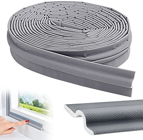 3M/118 inch Window Draft Excluder,self-Adhesive Insulation Door Seal Strip Sound Proofing Seal Strip Weather Stripping Foam Tape Draft Blocker for Windows Doors