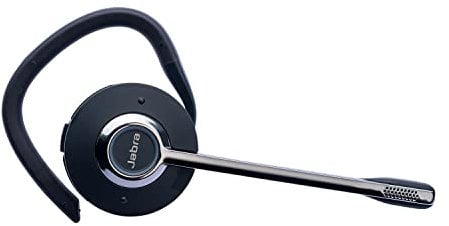 Jabra Engage 55 schnurloses Convertible-Ersatz-Headset – Mikrofon mit Geräuschunterdrückung, Gehörschutz – Schwarz