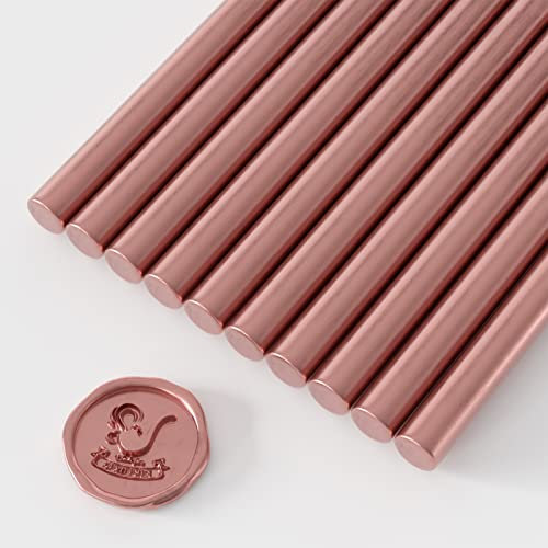 10 Stücke Rot Kupfer Klebe Pistole Siegelwachs Sticks für Retro Vintage Wachs Siegel, Einladungen, Karten und Geschenk