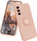 Little Boutik Coque Silicone pour Samsung S23 5G Couleur Rose avec Anneau Support