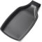 BETTWILL Repose-cuillère de cuisine pour dessus de cuisinière, porte-ustensiles en acier inoxydable, repose-cuillère noir, finition brossée, passe au lave-vaisselle – Support de cuillère pour spatule