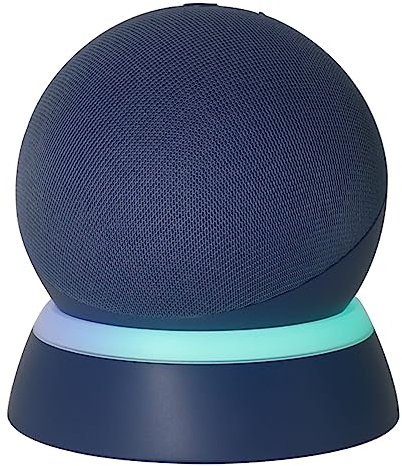 C YECEN Tischständer für Echo Dot 5. Generation Desktop-Halterung für Echo Dot 5. & 4. Generation, Basishalterung mit Lichtleiter und mit integriertem Kabelmanagement,Tiefseeblau