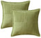 NSXIN Kordsamt Kissenbezug Weiche Kissenhülle 2er Set Dekorative Sofakissen Couchkissen Dekokissen Moderne Zierkissenbezug Kuschelkissen für Schlafzimmer Wohnzimmer (Grasgrün,45x45cm)