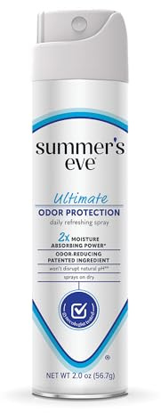 Summer's Eve Ultimate Odor Control Daily Feminine Spray with Talc-Free, Odor-Reducing and Moisture-Absorbing Formula, 2 Oz
