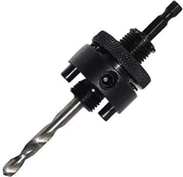 MONOJLY 1/4 Hex Shank Arbor for Hole Saw with 1/4 HSS Pilot Drill Fit Hole 32-210mm