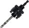 MONOJLY 1/4 Hex Shank Arbor for Hole Saw with 1/4 HSS Pilot Drill Fit Hole 32-210mm