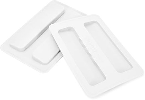 Thatyro 2 Pack Silicone 2 Slice Toaster Cover Lid, Kitchen Bread Toaster Machine Top Cover Parts, Upper Cover for Sandwich Maker Accessories (White)