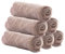ASFWAGQ Lot de 6 gants de toilette pour le visage en microfibre de bambou charbon de bois doux serviettes pour le visage à séchage rapide absorbant 30 x 30 cm Gris