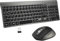 Tastatur und Maus Set Kabellos - Ultraslim 2.4Ghz USB Funk Tastatur QWERTZ (Deutsch) Layout Ergonomisch Klein Maus Ultra-Dünne für Computer/Desktop/PC/Laptop/TV/Windows (Schwarz Gray, Medium)