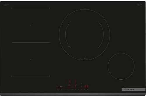 Bosch PVS831HC1H, Serie 6, Placa de inducción, 4 fuegos, 80 cm, Negro