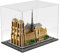 Nynelly Acryl-Vitrine für Lego Notre Dame de Paris 21061 für Lego-Vitrine für Modelle, Figuren zusammenbauen, staubdicht, verdickt, transparent, Vitrine (schwarz)