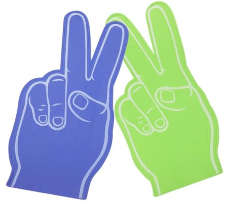 PAMINGONO 2stücke Cheerleading-schaumstofffinger Für Sportveranstaltungen Eva-Material Schaumfinger Hand Prop Tragbar Für Partybedarf Und Anfeuerungszubehör