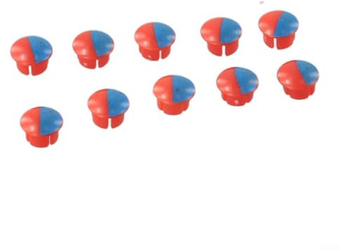 Set of Ten Faucet Handle Labels for Identifying Hot/Cold Water Flow, Compatible with For 7mm Sockets (1)