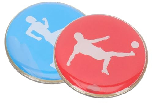 Pièce d'arbitre de football – Pièce de lancer de sport, puce d'arbitre sportif | Indicateur d'arbitre sportif portable, pièce de lancer double face pour football, volley-ball, tennis de table