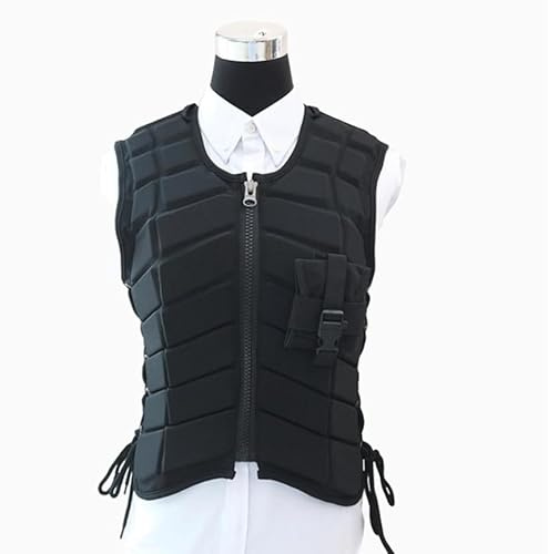 RAGOPILEN Body Protector Horse Riding, Equestrian Body Protector Black Multiple Sizes(M (for height 163-170cm))