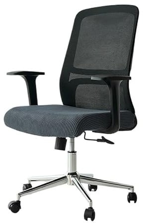 Ymnilian Bürostuhl Bezug, Sitzbezug Bürostuhl 1PC Thicken Striped Office Chair Cover Stretch Computer Covers Lift Rotating Gaming Chair Protector Study Room Home(A1 Seat Cover)