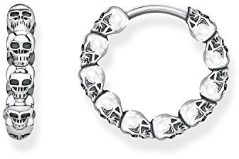 Thomas Sabo Damen Ohrringe Creolen Totenköpfe 925 Sterling Silber CR619-637-21