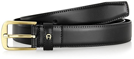 AIGNER Businessgürtel aus Rindsleder (95 cm, 0002 Black)
