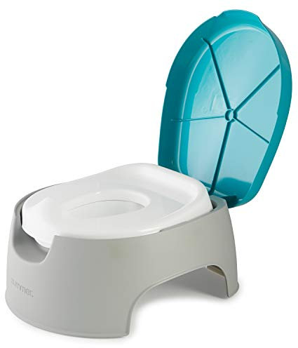 Sommer 3-in-1 Train with Me Potty - Töpfchensitz, Töpfchenaufsatz und Tritthocker für Kleinkinder Töpfchentraining und darüber hinaus - Leicht zu leeren und zu reinigen, platzsparende 3-in-1-Lösung