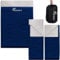 SUNMER Double Sleeping Bag - King Size - 300GSM - 3-4 Season - Converts into 2 Single Sleeping Bags - Ideal for Camping and Hiking Trips - Waterproof - Navy