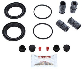 Bigg Red - Front Brake Caliper Repair Kit - Compatible with Sierra, Escort, P100, Ka, Gt, 320 E36, Z3, Beetle, Golf, Golf Plus, Polo, Up, Fabia & Octavia, Ibiza