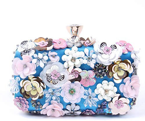 Jywmsc Damen Clutches Blume Abendtasche Handtasche Hochzeit Clutch Party Tasche