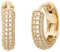 Kate Spade New York Pave Mini Huggies, klar/gold