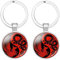 Keychain Schlüsselanhänger Zubehör Im Chinesischen Stil Yin Yang Tai Chi Klatsch Karte Panda Katze Fußabdruck Zeit Edelstein Schlüsselanhänger Kleines Geschenk Drachen Und Phönix Tai Chi 2 Stück