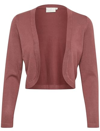 KAFFE Bolero Astrid Damen Bolero Astrid Elegant Jäckchen Langarm Cardigan Bolerojacke XXL, Apple Butter