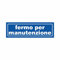 NEW CARTELLO SEGNALETICO UNI - fermo per manutenzione - Adesivo Extra Resistente, Pannello in Forex, Pannello In Alluminio (PANNELLO IN FOREX 30X12 cm)