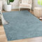 payé Teppich Läufer Hochflor Shaggy - 80x150cm Läufer - Türkis Einfarbig Wohnzimmer Uni Flauschig Modern Boho Deko Teppiche Weich Schlafzimmer