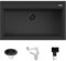 Lavello Quareco incasso 1 vasca 86×51 Prime 90 Granito Nero QLP090NE