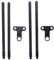 Giilayky Orecchini da pesca Snag Bars, orecchie Snag Bars, indicatore di alla carpa, antivento, attacco per da pesca alla carpa