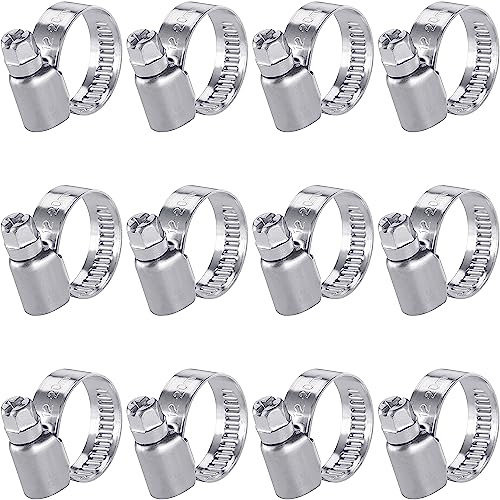 Poppstar Colliers de Serrage en Acier Inoxydable 12-20 mm avec Largeur de 9 mm, Qualité W2 (12 pièces)