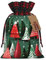 OdDdot Weihnachtsbaum-Druck-Beutel mit Kordelzug, Süßigkeitentasche, Weihnachtsfeiertags-Geschenk-Tasche. Für Feiertags-Party-Bevorzugungsbedarf