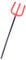 Wensmy Halloween Devil Fork Pitch Fork Devil Costume Accessories 50cm Black and Red Devil Pitchfork Devil Stick Prop Devil Trident Devil Costume Accessories for Halloween