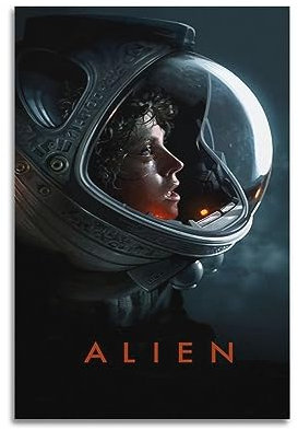 VZRSQZK Alien-Film-Poster, dekoratives Gemälde, Leinwand-Wandposter und Kunstdruck, modernes Familienschlafzimmer-Dekor-Poster, 20 x 30 cm
