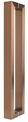 DACUDA Türgriff, robuster Türgriff mit Montagebeschlag, Solider doppelseitiger kommerzieller Türgriff, modernes Türgriff-Set für Holz, Glas, Metalltüren (Roségold 80 cm/31,5 Zol
