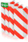 Paracolpi Garage da Muro in Schiuma – 4 UNITÁ – Protezione – Proteggi Auto – Pannelli – Previene Urti e Graffi – Dimensioni 40x20x2cm (Rosso e bianco)