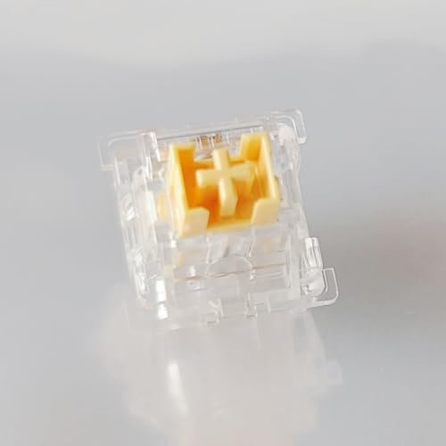 DucKey OUTEMU Honey Peach Switch V2 RGB, Transparenter Vorgeschmierter Leiser Linearer Schalter für Mechanische Tastaturen (Size : 110PCS)
