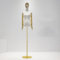 Generic Weibliche Schaufensterpuppe mit Armen, verstellbarer Schaufensterpuppen Torso Kopfdrehpuppenständer Metallsockel für Ladengarderobe modernes Halbkörper-Ausstellungsregal,Golden disc c