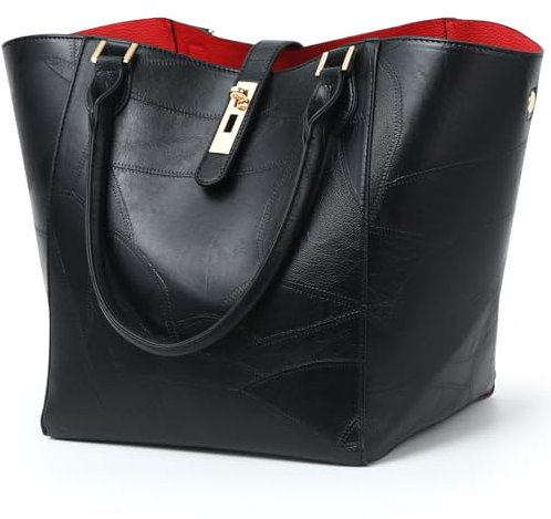 sqlp Shopper Tasche Damen Groß Leder Handtasche for Women Gross Henkeltaschen Big Bag Arbeit Handtaschen für Damen Schultertaschen