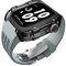 IRFKR Estuche de modificación de reloj transparente de lujo, para Apple Watch de 44 mm, 45 mm, kit de modificación de bricolaje + correa de goma, para Apple Watch Band 45/44 mm SE 8 7 6 5 4 SE, For