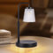 OKYUK Height Adjustable Candle Warmer for Jar Candles Vintage Electric Candle Lamp, Dimmable Timable for Scented Wax with Glass Shade with 2 Bulbs