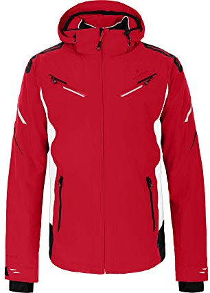 Bergson District | Herren Skijacke, wattiert, 20000mm Wassersäule, fire Check [1332], 50 - Herren
