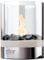 glør Design® LAVIK Bioethanol Tischkamin Outdoor & Indoor – 3 Std. Brenndauer – großes Ethanol Tischfeuer mit Edelstahlsockel & norwegischem Larvikit, für ätherische Öle geeignet