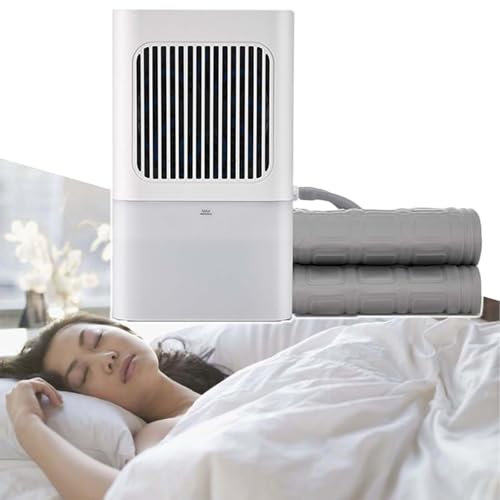 HCAUYNN WassergeküHlte Matratze, Mit VerdunstungsküHlsystem, Sanfte Und Sanfte KüHlung Decke, Effizientes Nassfilterelement,Double