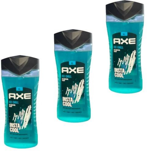 AXE Ice Chill 3-in-1 Duschgel, Körper, Gesicht & Haare, XL 3x400ml
