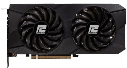 PowerColor AMD Radeon RX 7600 mit Dual Fan Fighter Grafikkarte [RX7600 8G-F/V2]