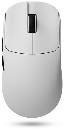 ATK VXE MAD R+ Wireless Gaming Mouse - White | 42g Lightweight, PAW3395 Sensor, Up to 30,000 DPI, 8K Polling Rate, 150 Hr Battery Life, Dual-Mode 2.4G/Wired